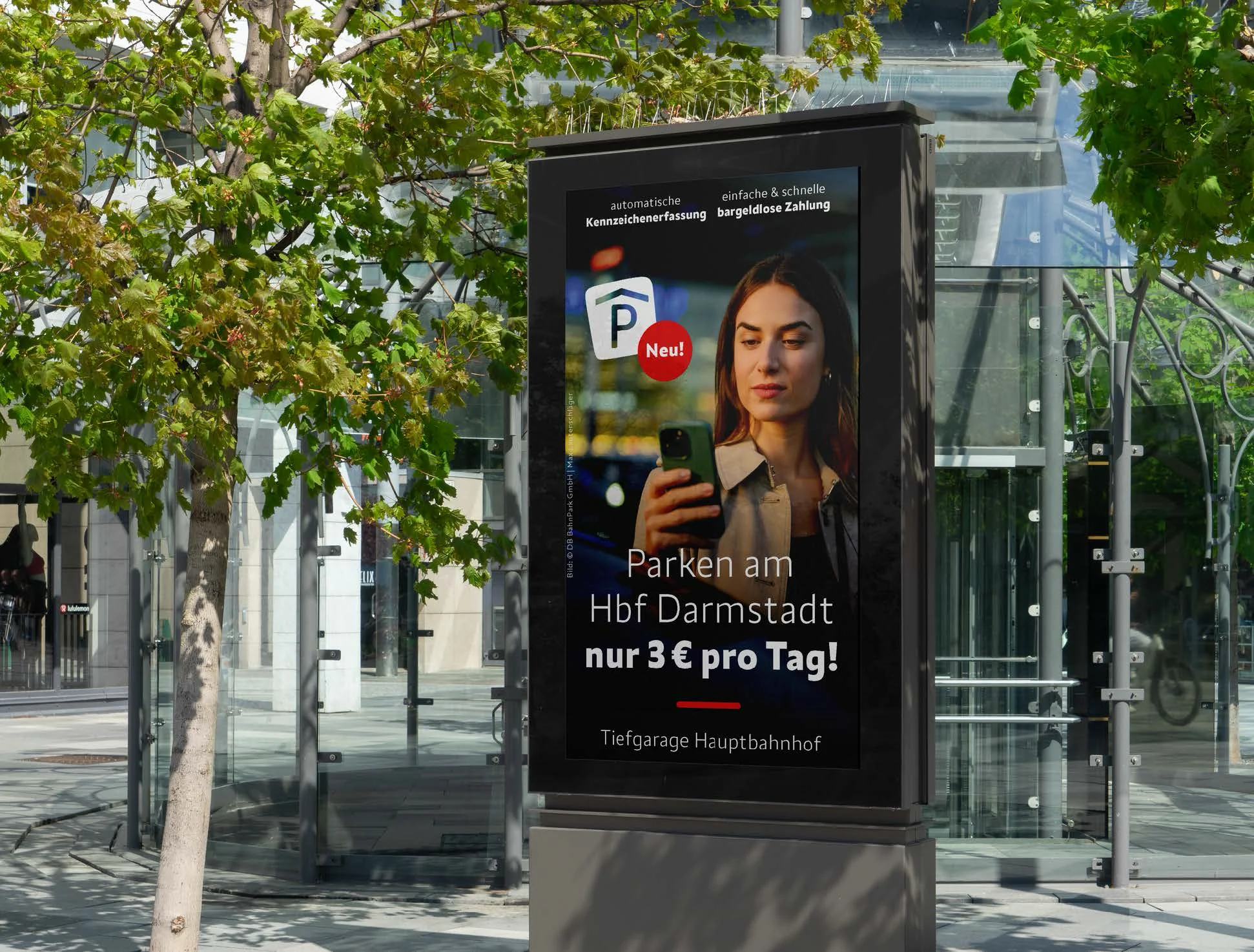 DB BahnPark &ndash; OOH-Kampagne Gro&szlig;fl&auml;chenplakat