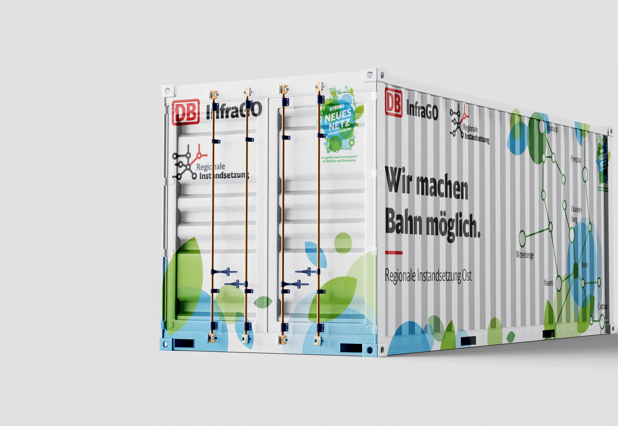 DB InfraGO &ndash; Baustellenbanner und Markenpr&auml;senz
