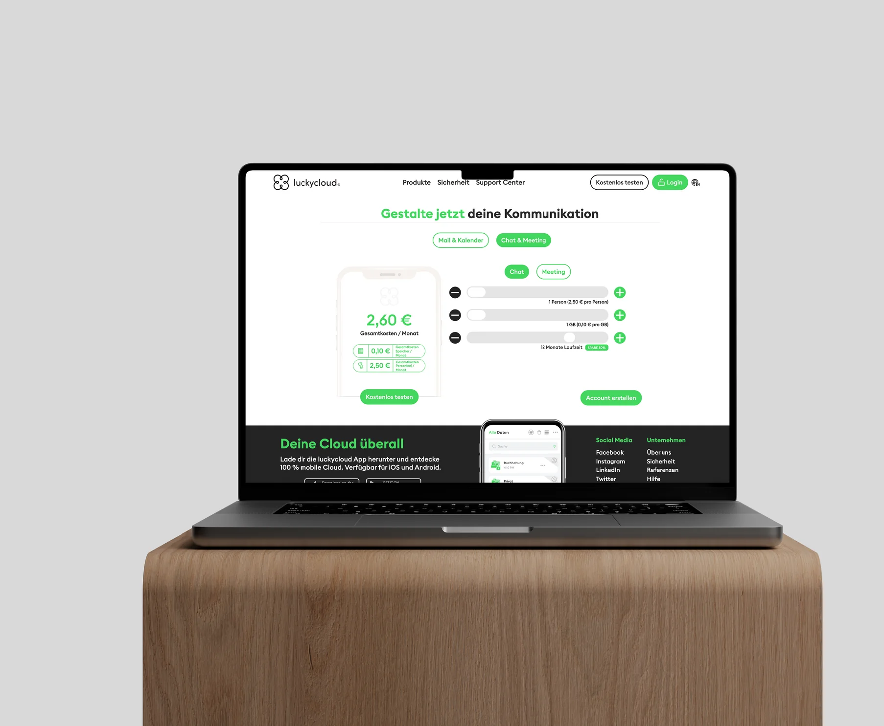 luckycloud &ndash; Markenaufbau und Webdesign
